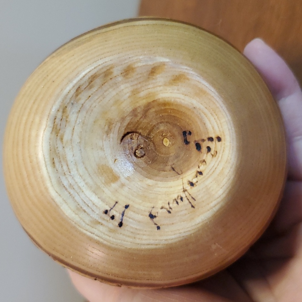 Handcrafted Wooden Bud Vase J Berglund - Picture 5 of 9